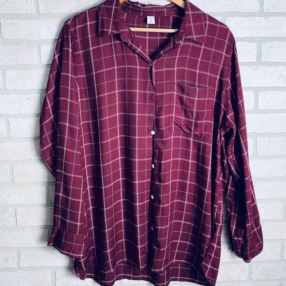 NWOT Old Navy Tunic Style Flannel - XL